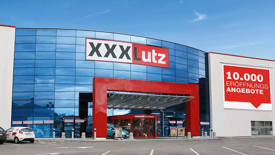 Entrance to XXXLutz outlet
