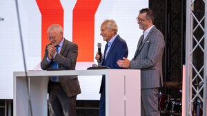Prof. August Wilhelm Scheer Celebrating his 85th birthday on a stage