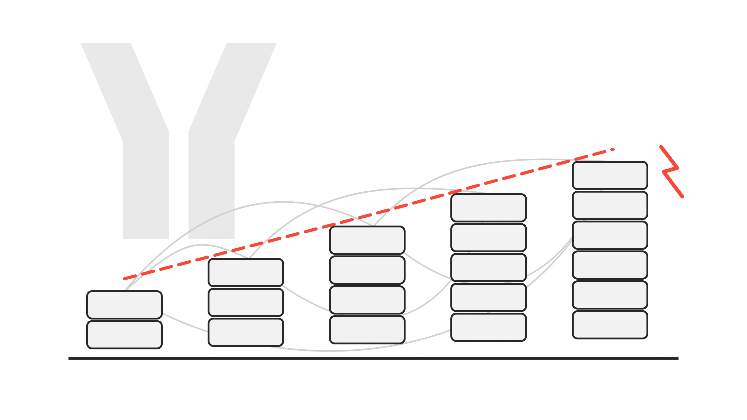 Tangled system connections showing how business growth increases IT landscape complexity