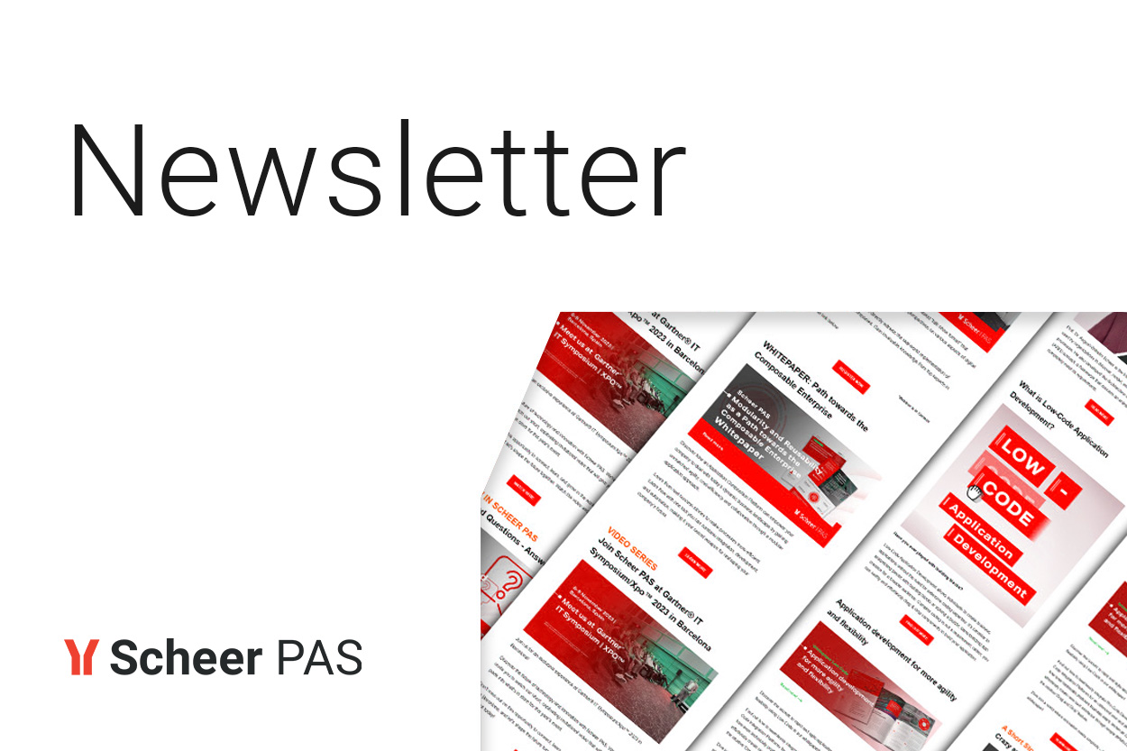 Scheer PAS Newsletter subscribe