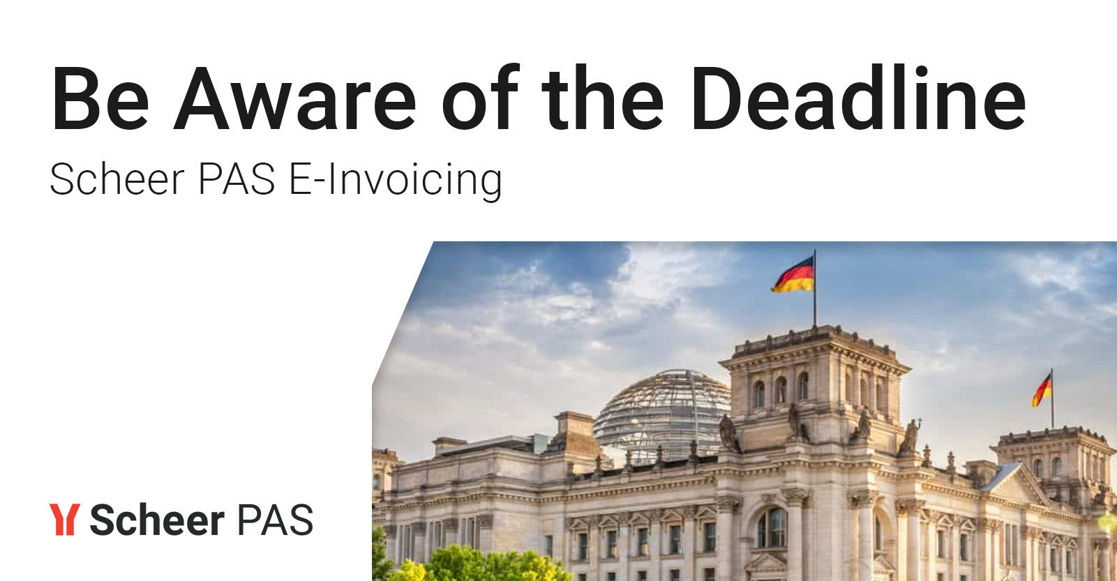 Scheer PAS E-Invoicing blogpost header DE